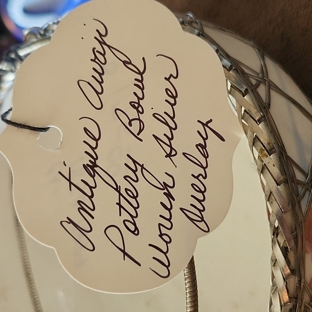 Antique Awaji Pottery Bowl